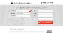 Desktop Screenshot of electroniccontrolmodule.net